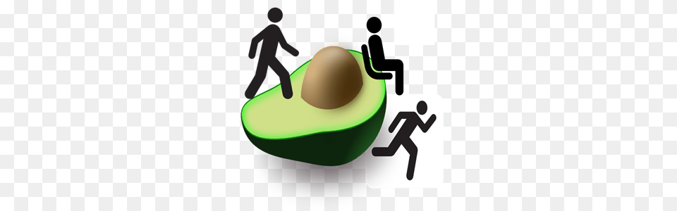 People Walking Sitting Running Clip Arts For Web, Avocado, Produce, Food, Fruit Free Png
