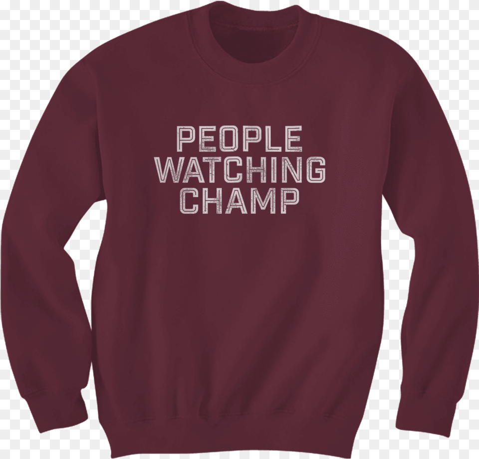 People Watching Champ, Clothing, Hoodie, Knitwear, Sweater Free Transparent Png