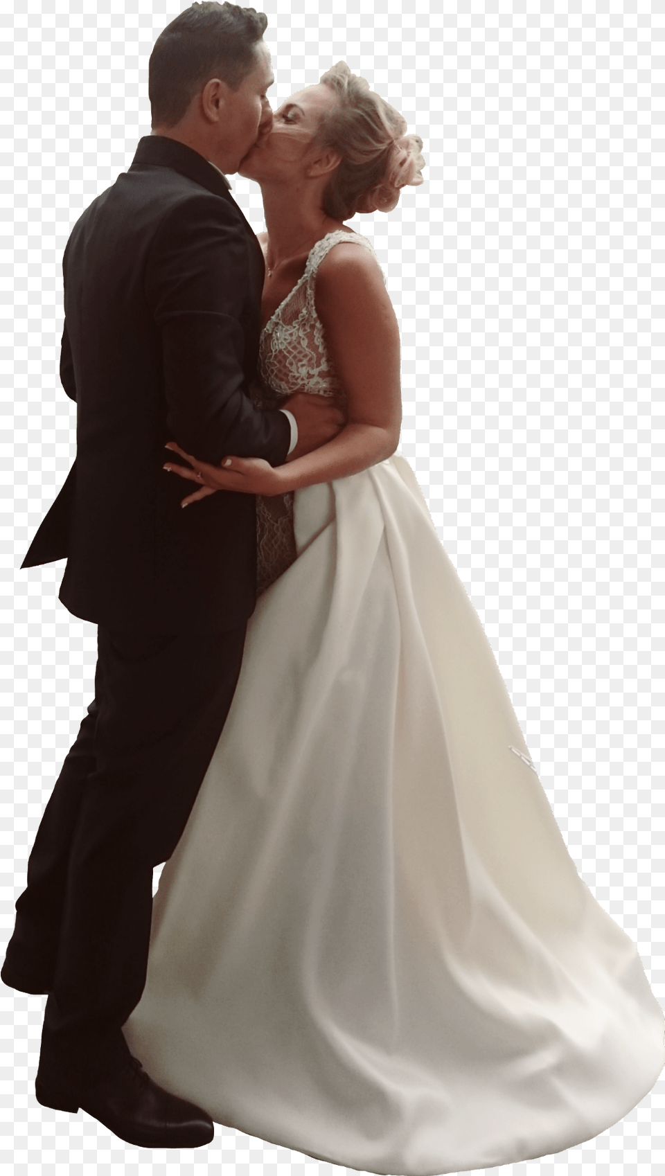People Wedding Couple Kiss Bride, Formal Wear, Wedding Gown, Clothing, Dress Free Transparent Png