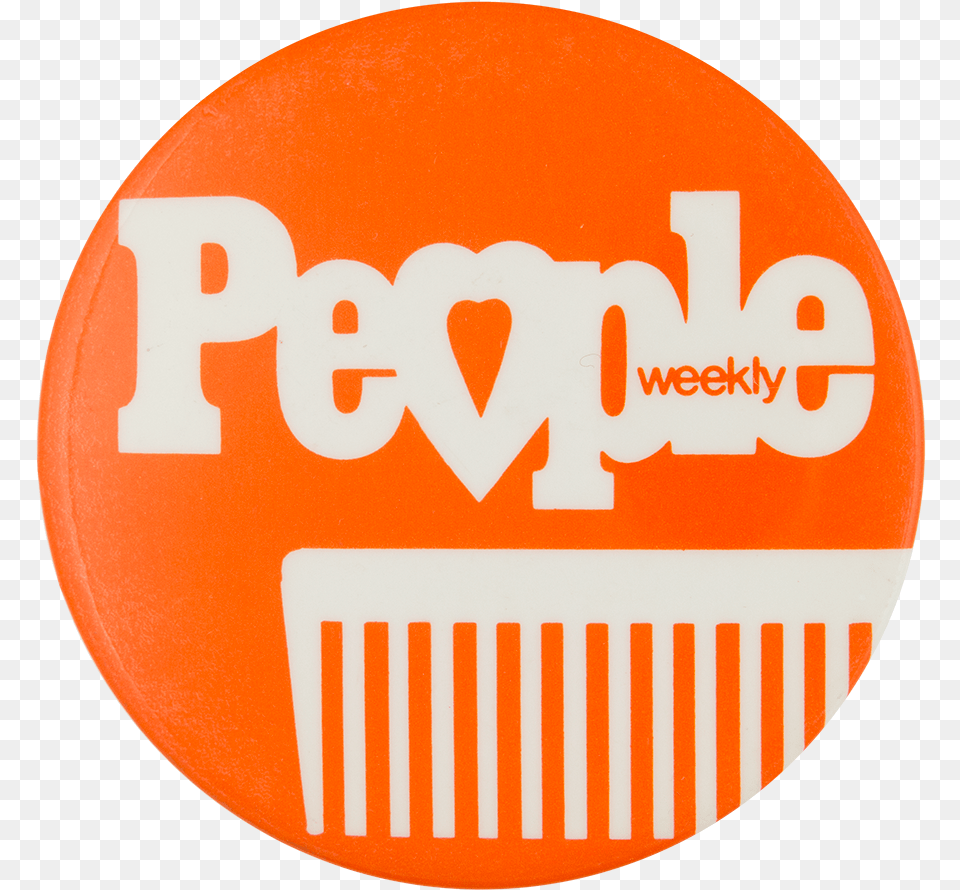 People Weekly Orange Advertising Button Museum, Logo, Badge, Symbol Free Png