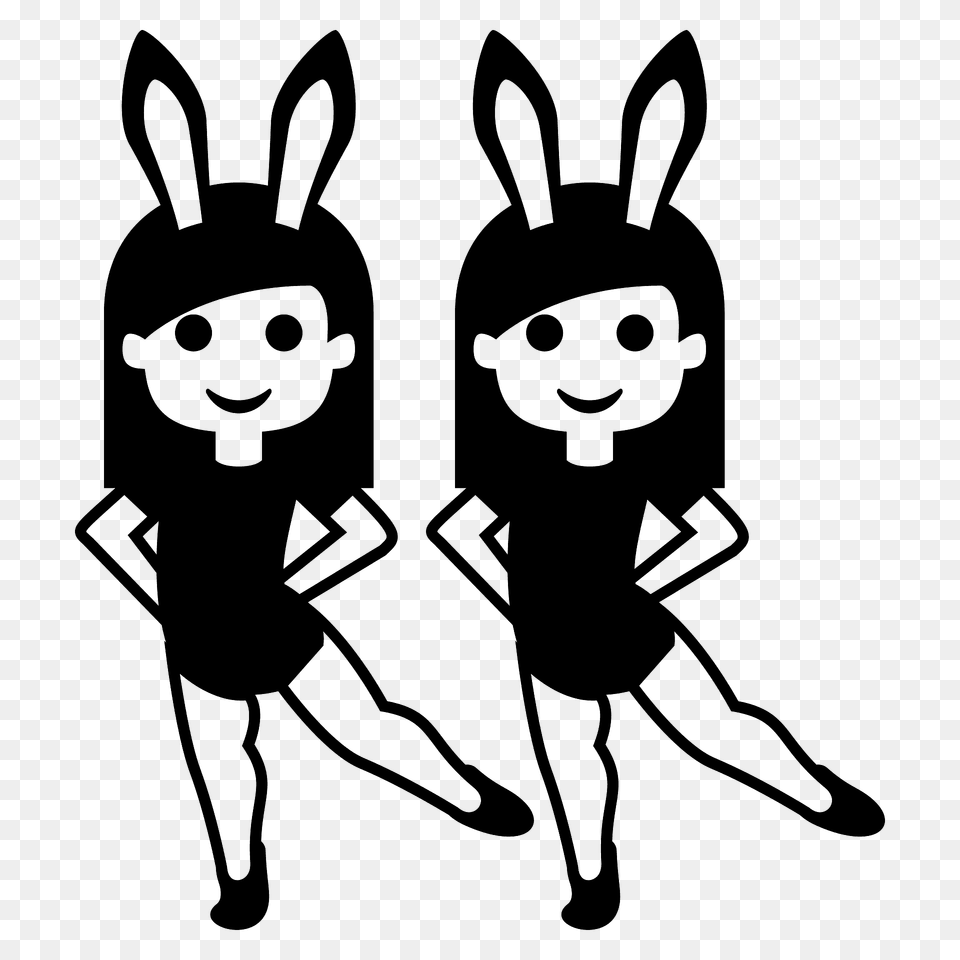People With Bunny Ears Emoji Clipart, Animal, Bear, Mammal, Wildlife Free Png Download