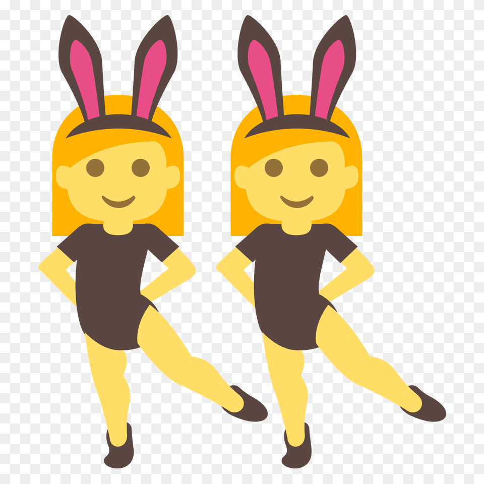 People With Bunny Ears Emoji Clipart, Person, Face, Head, Clothing Free Transparent Png