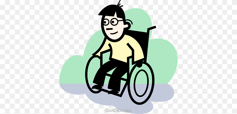 People With Disabilities Royalty Vector Clip Art Illustration, Chair, Furniture, Wheelchair, Face Free Transparent Png