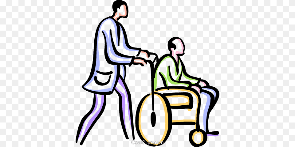 People With Disabilities Royalty Vector Clip Art Illustration, Furniture, Chair, Adult, Person Free Png