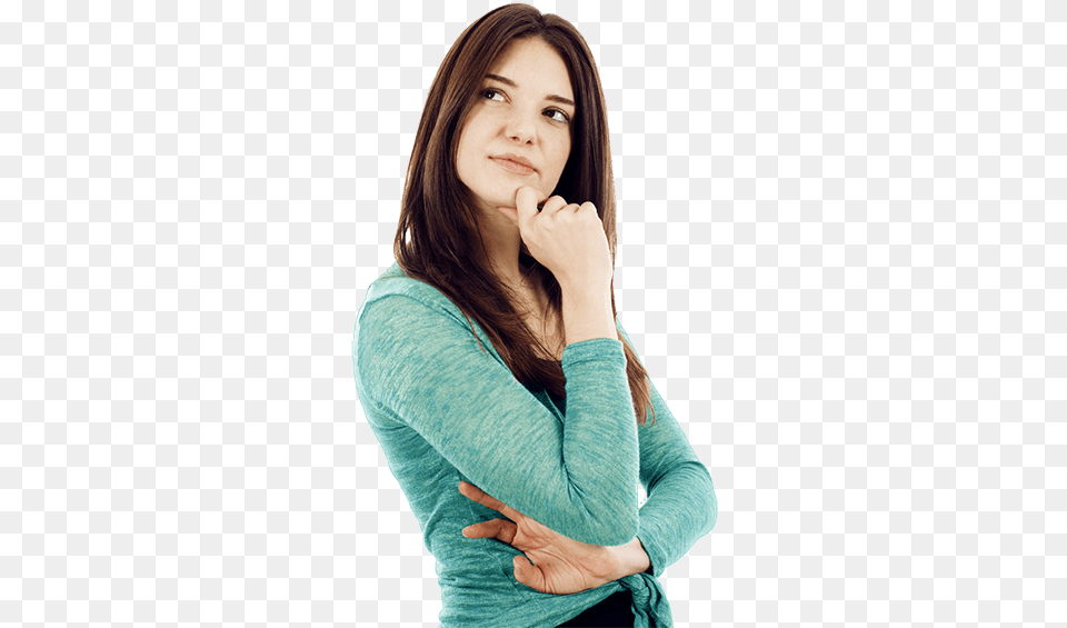 People Women Thinking, Head, Photography, Person, Long Sleeve Free Png