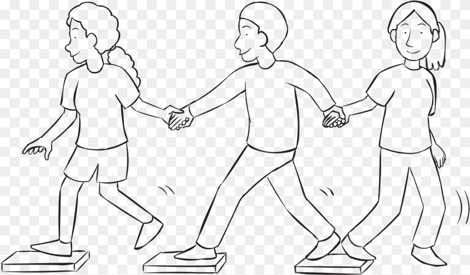 People Working As A Team Crossing A Series Of Steps Holding Hands, Body Part, Hand, Person, Holding Hands Png