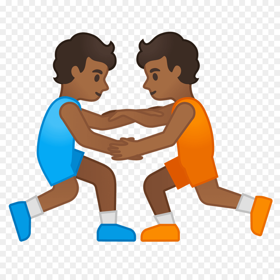 People Wrestling Emoji Clipart, Baby, Person, Fitness, Sport Free Png Download
