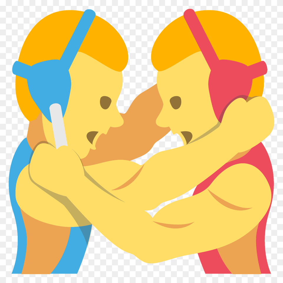 People Wrestling Emoji Clipart, Person, Sport, Baby, Face Png Image