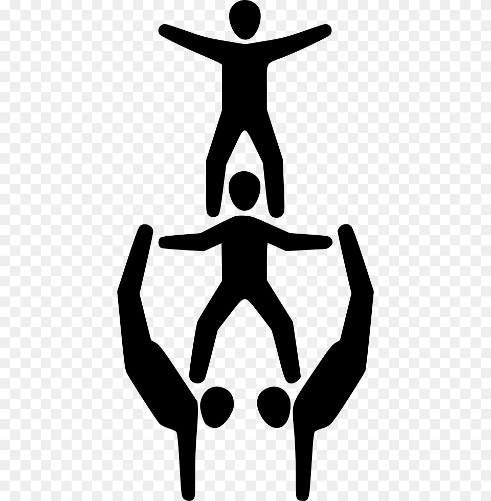 People Yoga Group Icon, Stencil, Person, Symbol, Silhouette Free Png Download