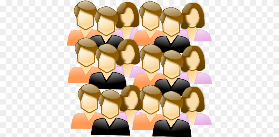 Peoplefacescrowdfree Vector Graphics Crowds Clip Art, Person, People, Crowd, Collage Free Png Download