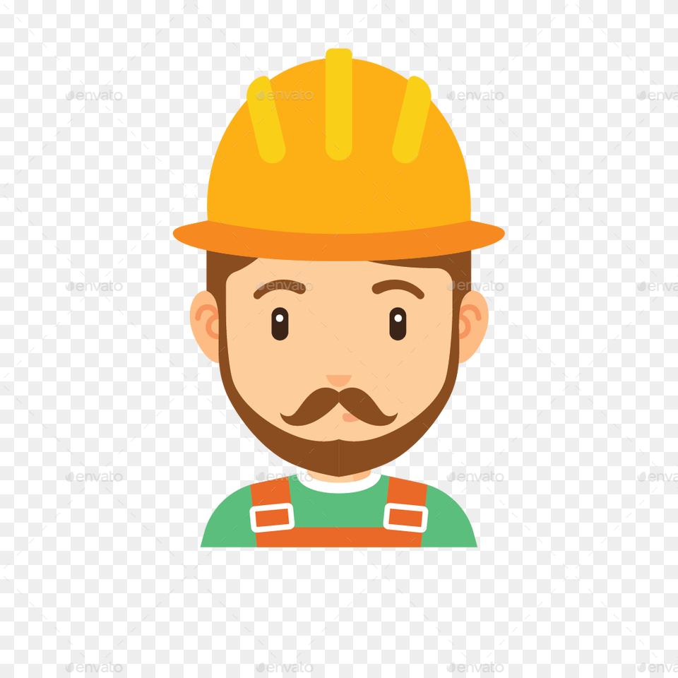 Peopleno Backgroundpngpeople Icon 11 Cartoon, Clothing, Hardhat, Helmet, Face Png