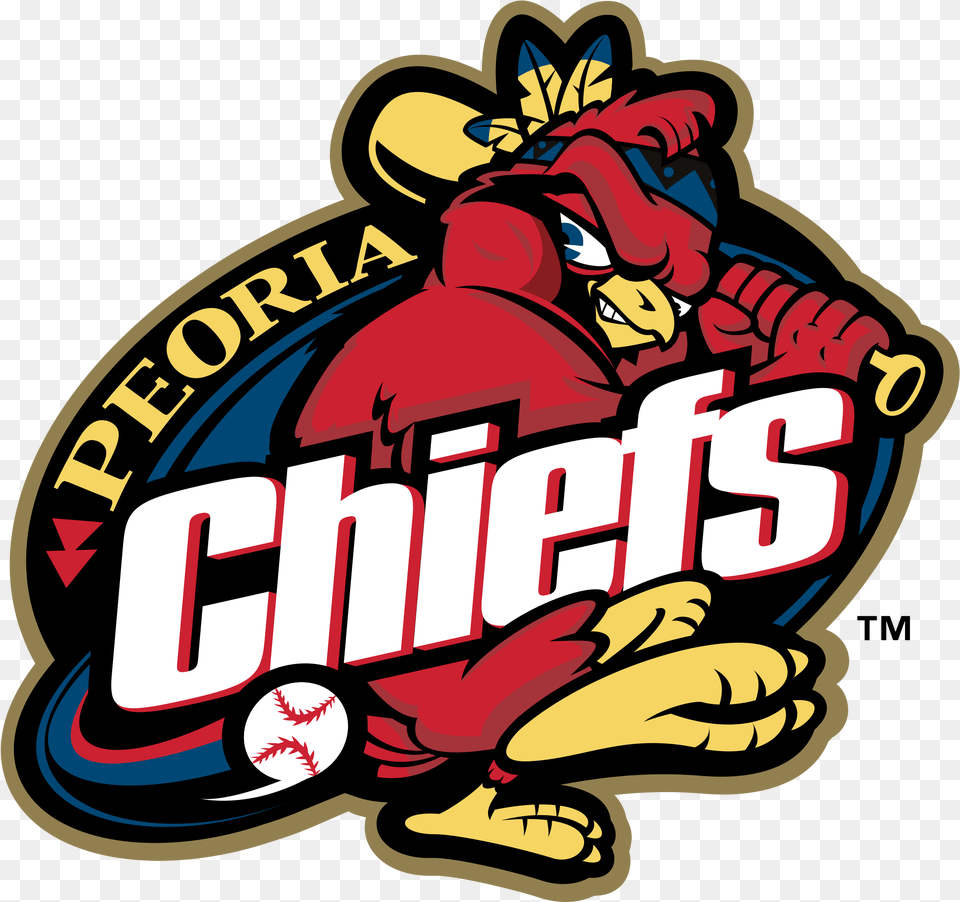 Peoria Chiefs Logo Transparent Peoria Chiefs Old Logo, Dynamite, Weapon, Book, Comics Png Image