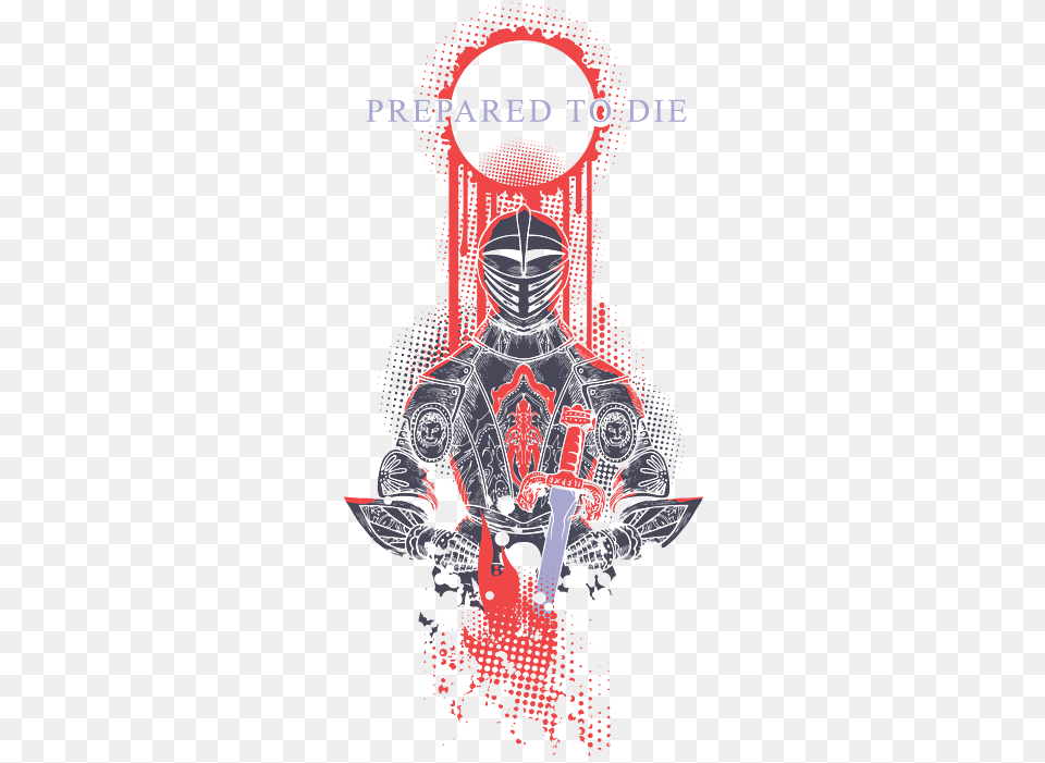 Pepared To Die Medieval Knight In Armor Fleece Blanket Dot, Adult, Person, Man, Male Free Png