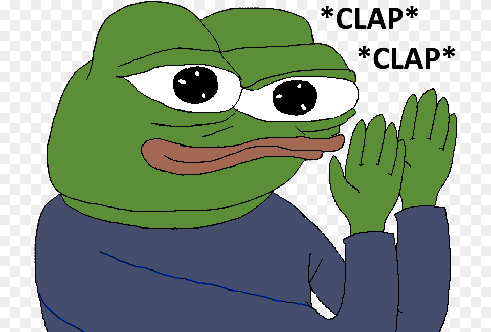 Pepe Clapping, Cartoon, Baby, Person Png