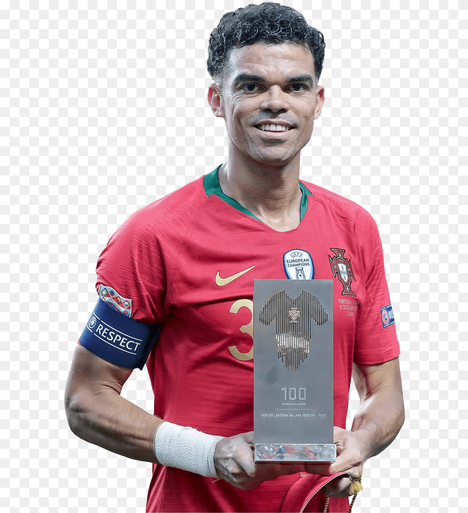 Pepe Football Render Footyrenders Pepe Player, T-shirt, Clothing, Shirt, Person Free Png