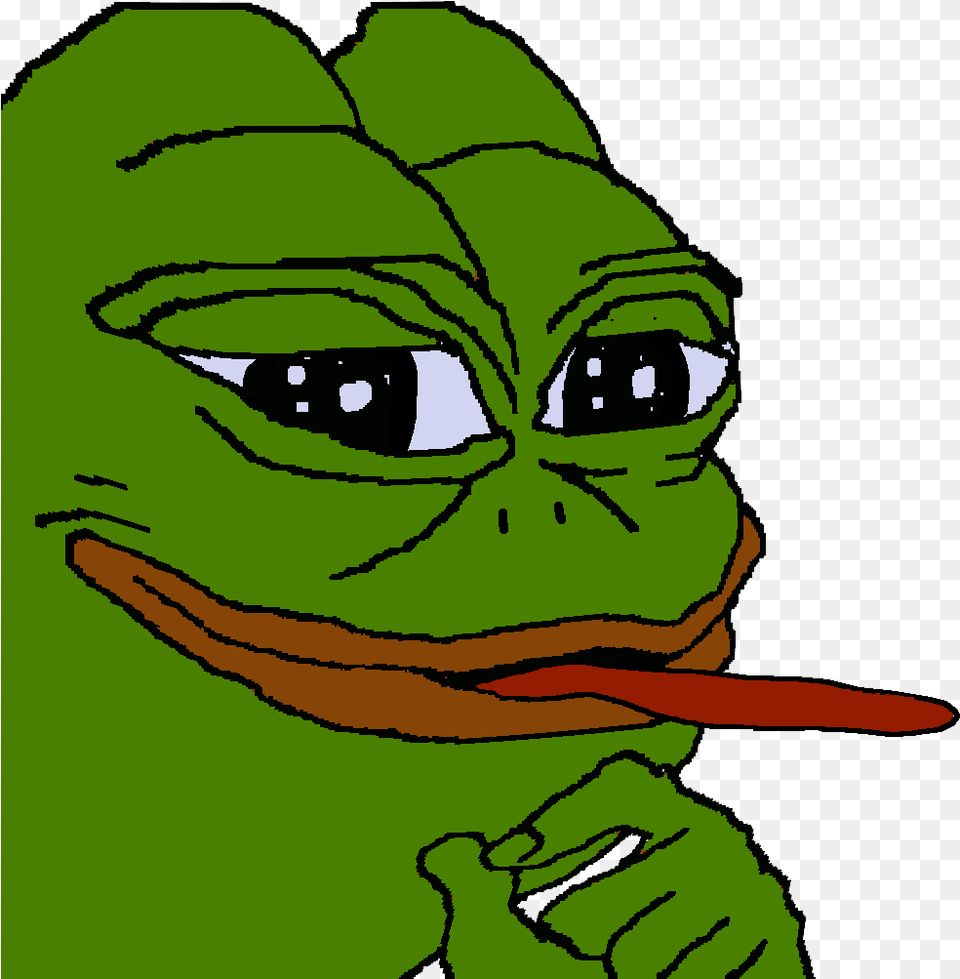 Pepe Frog Pepe The Frog Tongue, Green, Person, Alien, Baby Png