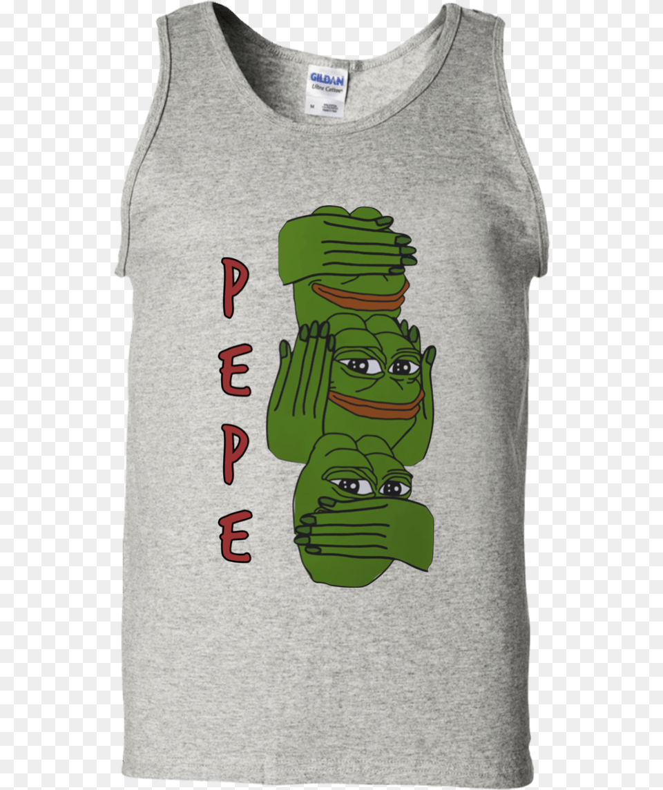 Pepe Funny Meme G220 Gildan 100 Cotton Tank Top Active Tank, Clothing, T-shirt, Tank Top, Baby Free Png Download