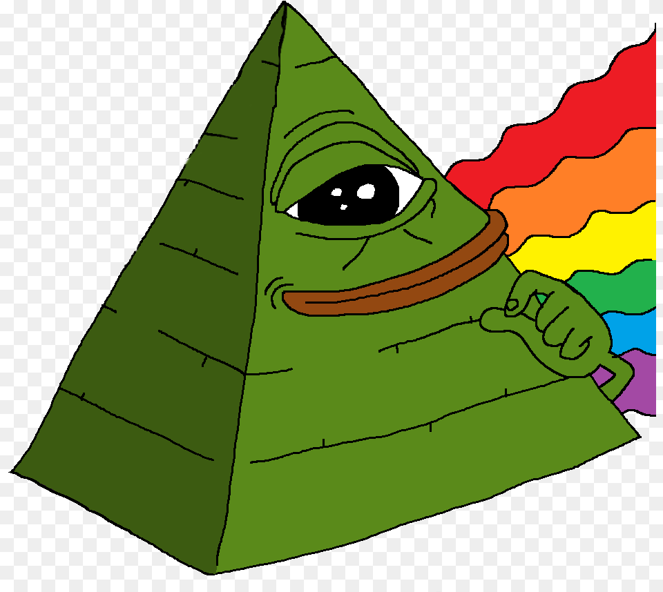 Pepe Illuminati, Person, Triangle Png Image