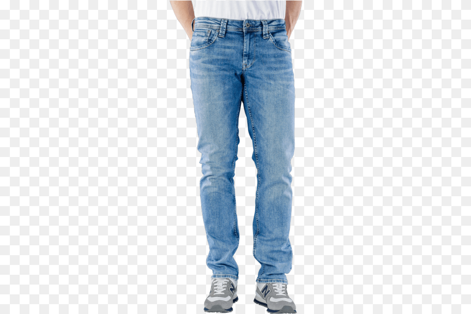 Pepe Jeans Cash Wiser Wash Med Used Jeans, Clothing, Pants, Adult, Shoe Png Image