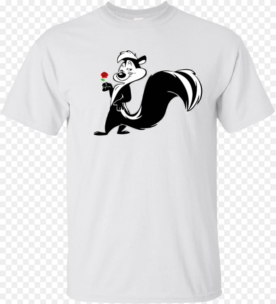 Pepe Le Pew Skunk Romance Romantic Casanova Stinky Pepe Le Pew Clipart, Clothing, T-shirt, Face, Head Free Transparent Png