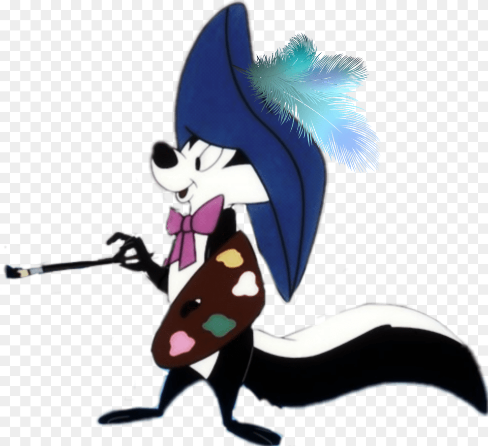 Pepe Le Pew Stinker Artist Art Looneytunes Skunk Pepe Le Pew Artist, Book, Comics, Publication, Baby Free Transparent Png