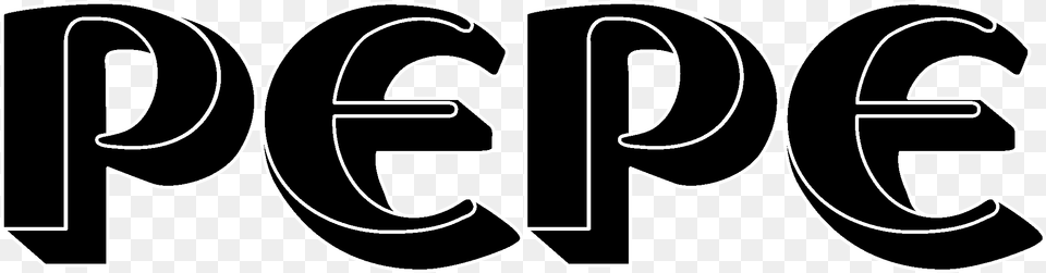 Pepe Logo Black And White Pepe, Text, Symbol, Number Png Image