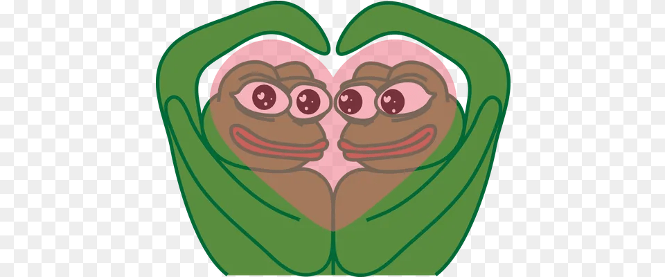 Pepe Love Whatsapp Stickers Stickers Cloud Stickers Transparent Pepe Heart, Face, Head, Person, Baby Free Png