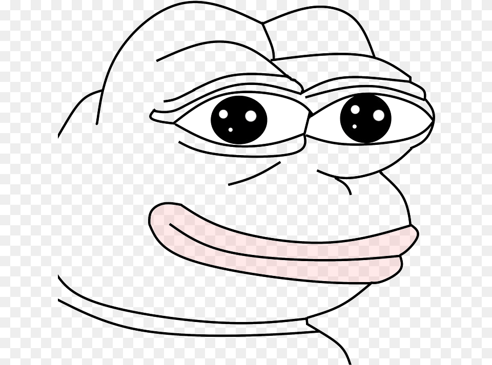 Pepe Meme Black And White, Cartoon Png Image