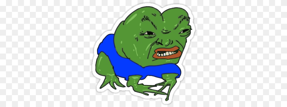 Pepe The Angry Frog Pepe Stickers Canvas Prints, Green, Baby, Person, Amphibian Free Transparent Png