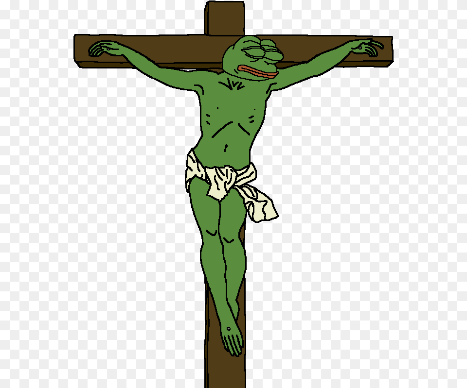 Pepe The Frog Jesus, Cross, Symbol, Crucifix, Face Free Png