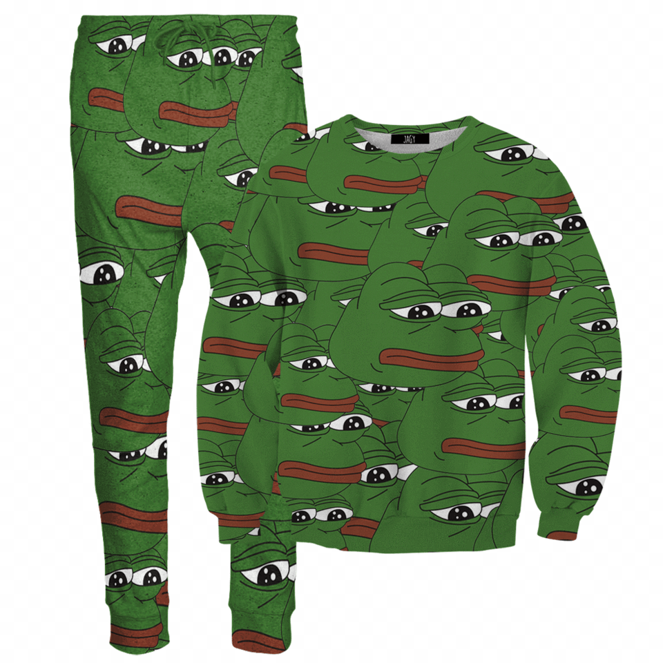 Pepe The Frog Tracksuit Pepe The Frog, Clothing, Long Sleeve, Sleeve, Baby Png Image