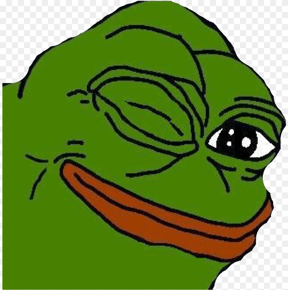 Pepe The Frog Winking, Green, Baby, Person, Animal Free Transparent Png