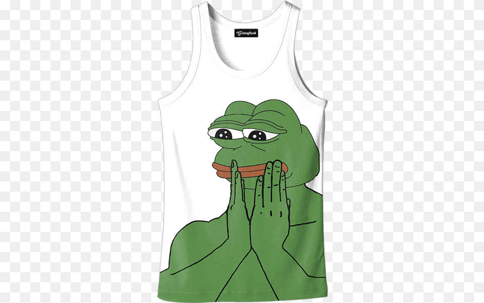 Pepe Touching Face, Clothing, Tank Top Free Png Download