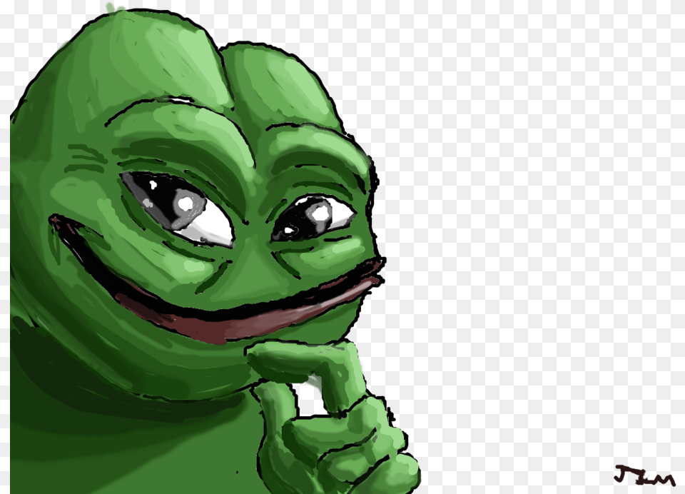 Pepe Transparent Kiss, Green, Alien, Person, Face Png