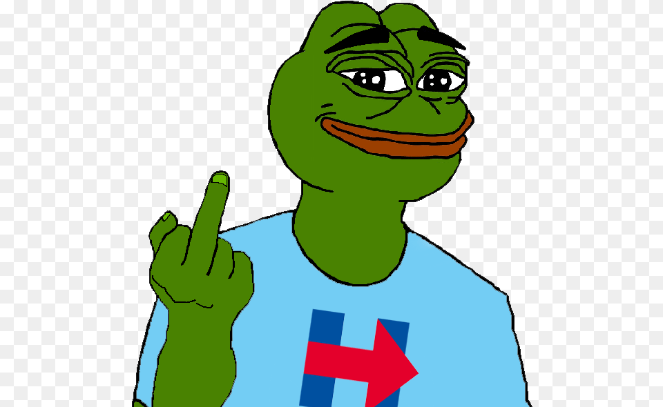 Pepe Weeaboo Clipart Pepe Fuck You, Adult, Green, Male, Man Free Transparent Png