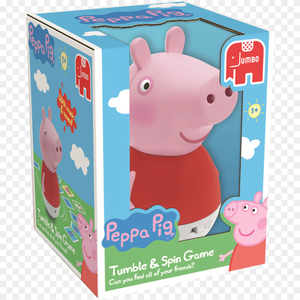 Peppa Jumbo Peppa Pig Tumble Amp Spin, Plush, Toy, Box, Cardboard Free Transparent Png