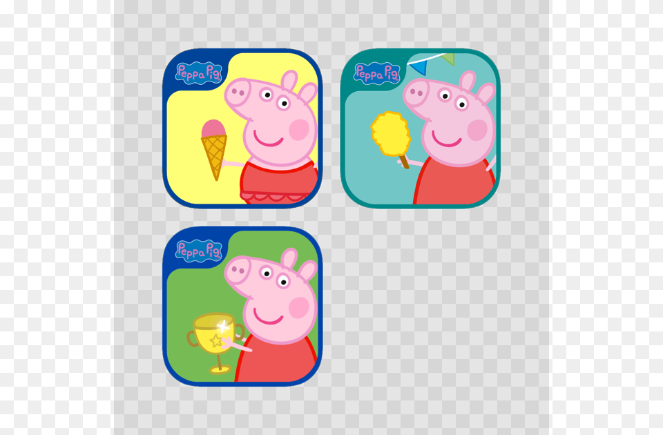 Peppa Pig, Ice Cream, Cream, Dessert, Food Free Png