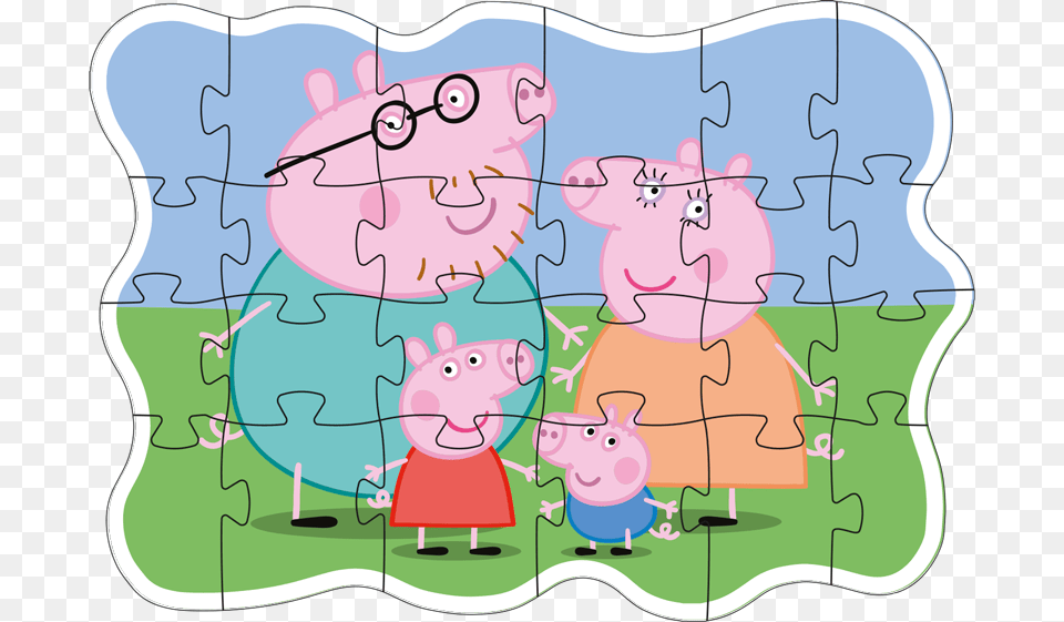 Peppa Pig, Game, Jigsaw Puzzle, Face, Head Free Png