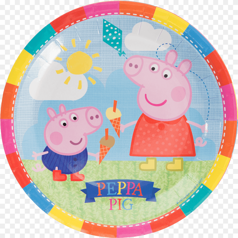 Peppa Pig, Food, Meal, Dish, Birthday Cake Png Image