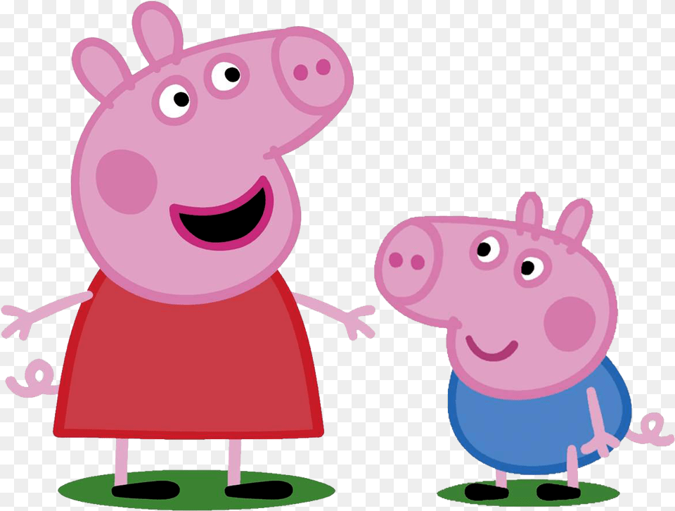 Peppa Pig And George, Animal, Bear, Mammal, Wildlife Free Transparent Png