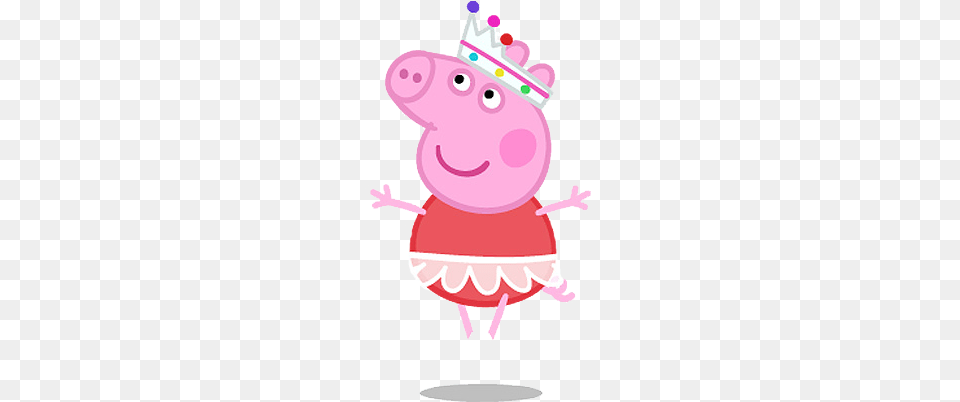 Peppa Pig Bailarina Peppa Pig, Birthday Cake, Food, Dessert, Cream Png Image