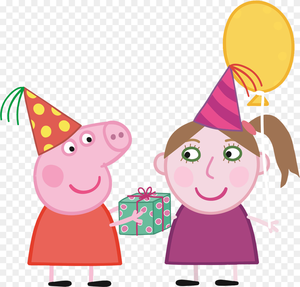 Peppa Pig Birthday, Clothing, Hat, People, Person Free Transparent Png