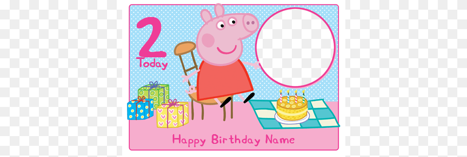 Peppa Pig Birthday Library Peppa Pig Birthday, Food, Person, Birthday Cake, Cake Free Png