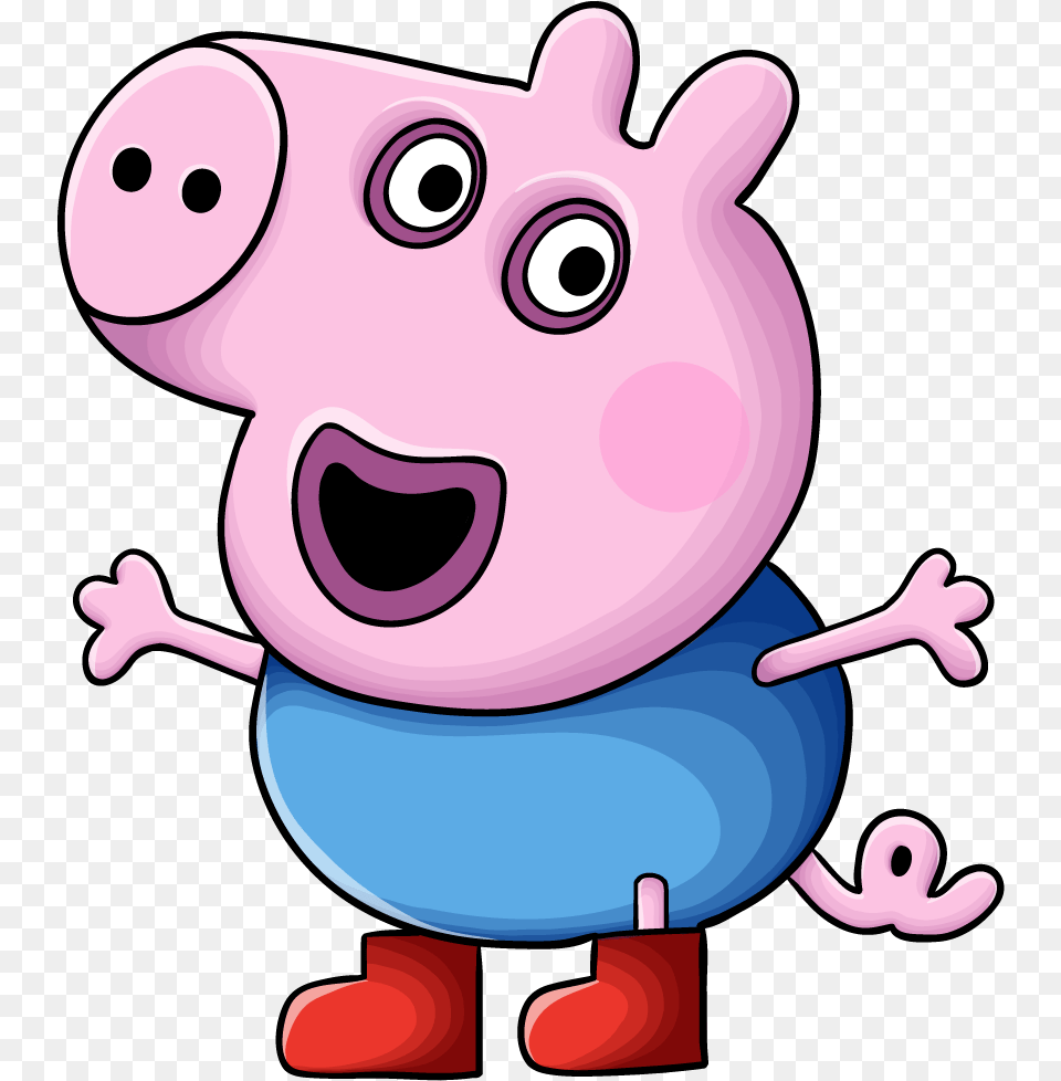 Peppa Pig Characters George Peppa Pig, Animal, Bear, Mammal, Wildlife Free Png