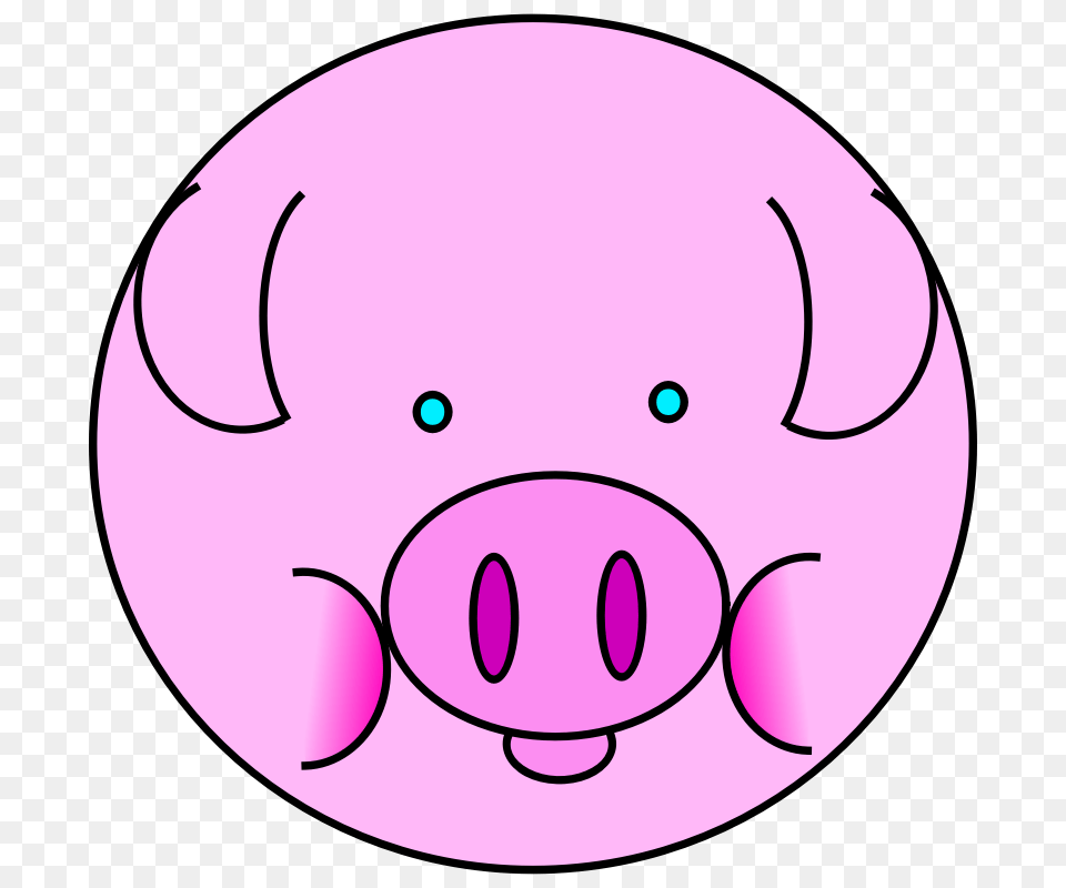 Peppa Pig Coloring Pages, Purple, Disk Png