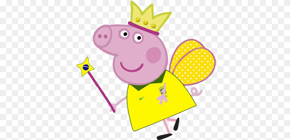 Peppa Pig E George Pig Vestidos Para A Copa Do Mundo Peppa Pig Hd, Purple, Nature, Outdoors, Snow Png Image