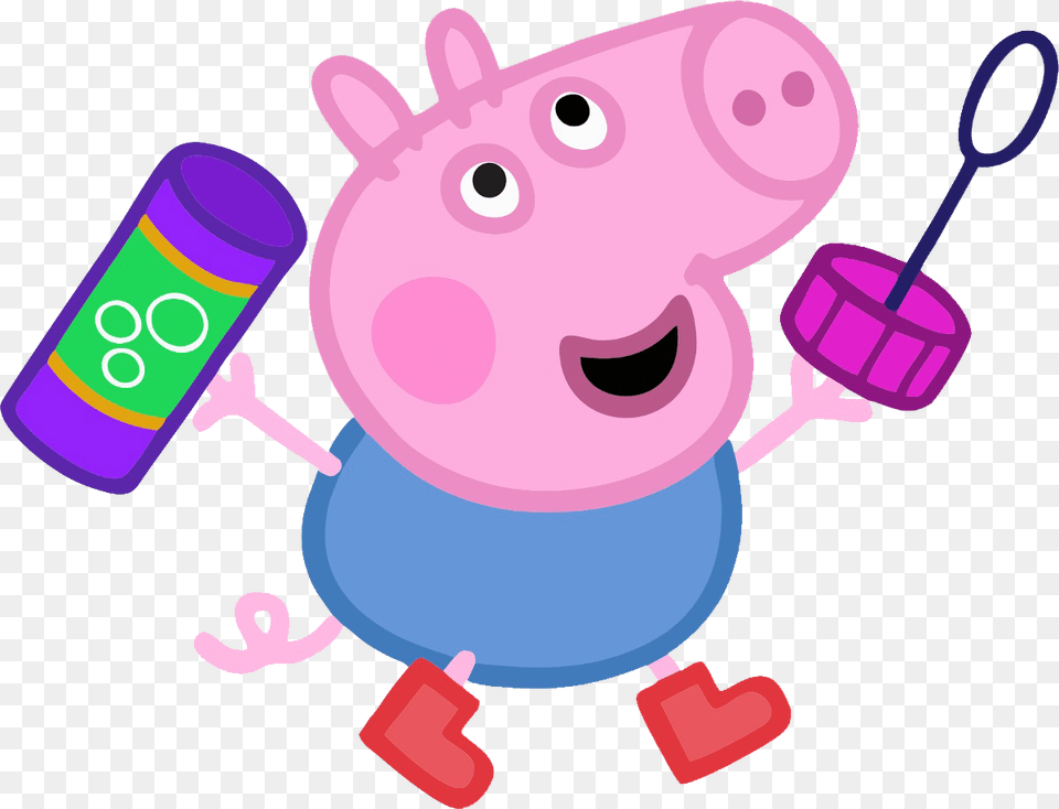 Peppa Pig Em Peppa E George, Purple, Rattle, Toy Free Png