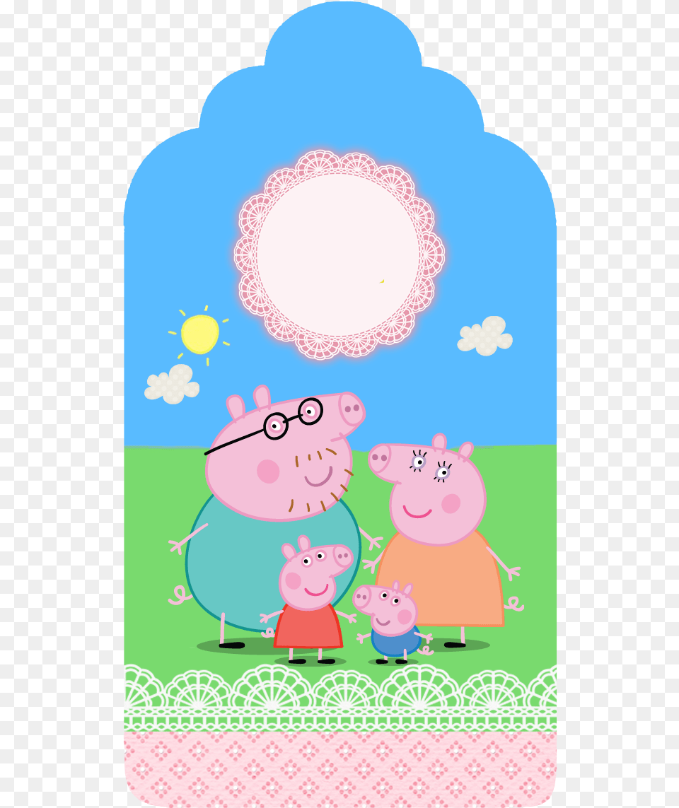 Peppa Pig Family, People, Person, Plate, Candle Free Png