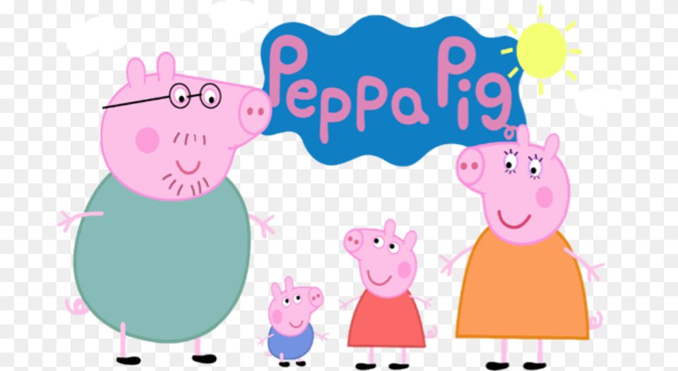 Peppa Pig Family, Nature, Outdoors, Snow, Snowman Free Png