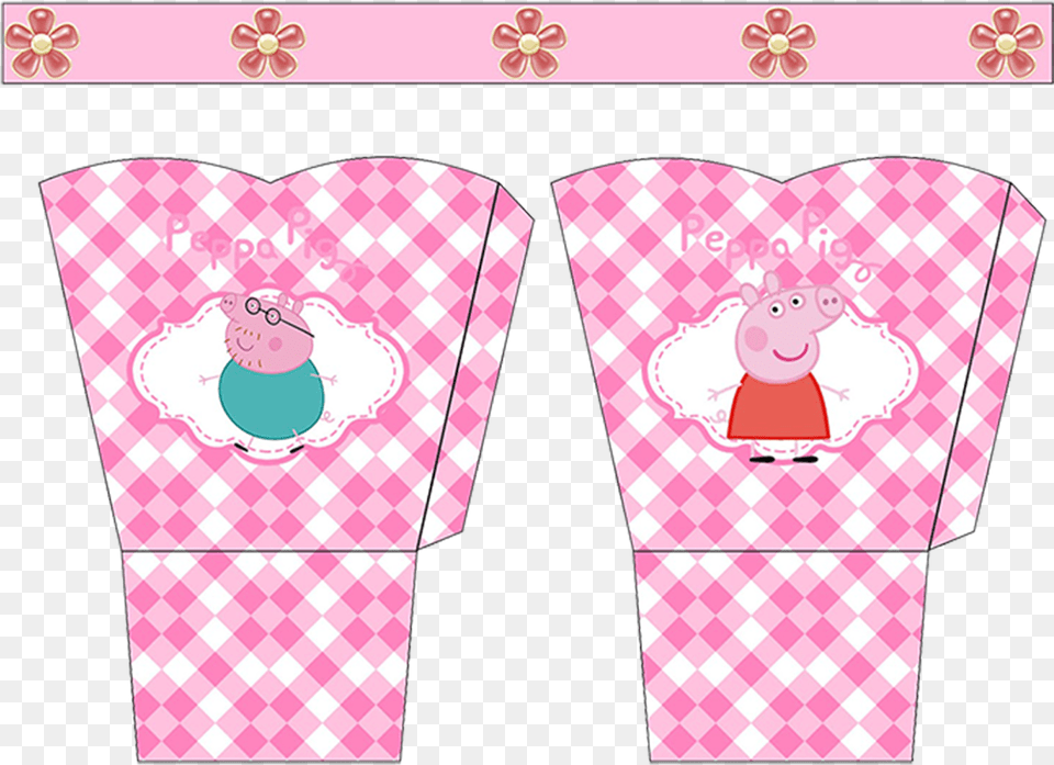 Peppa Pig Printable Basket Party Favor, Cream, Dessert, Food, Ice Cream Free Transparent Png